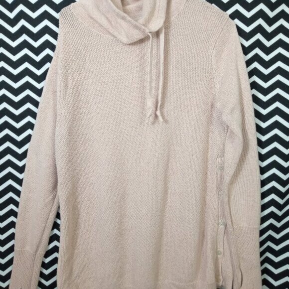 SIGRID OLSEN soft cowl neck turtleneck pastel sweater‎ Womens L - b2 - Picture 1 of 10